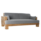 Pohovka DKD Home Decor šedá přírodní Alpino 224 x 95 x 82 cm