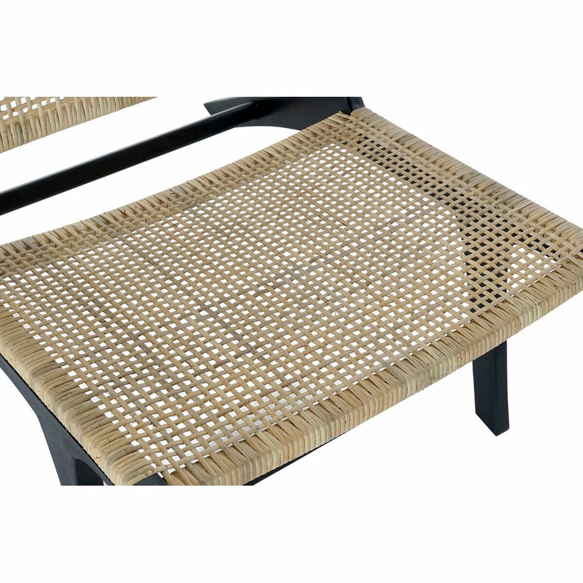 Křeslo DKD Home Decor černé přírodní dřevo teak 65 x 78 x 68 cm – obrázek 3