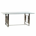 Jídelní stůl DKD Home Decor Křišťál Ocel (180 x 90 x 75 cm) 5x185x94 cm