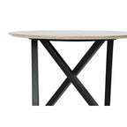Odkládací stolek DKD Home Decor 65 x 65 x 49,5 cm, černý, kov, dřevo, světle hnědý – obrázek 2