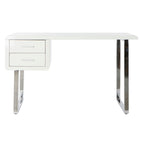 Psací stůl DKD Home Decor bílý, stříbrný, kov, dřevo MDF 120 x 55 x 76 cm – obrázek 7