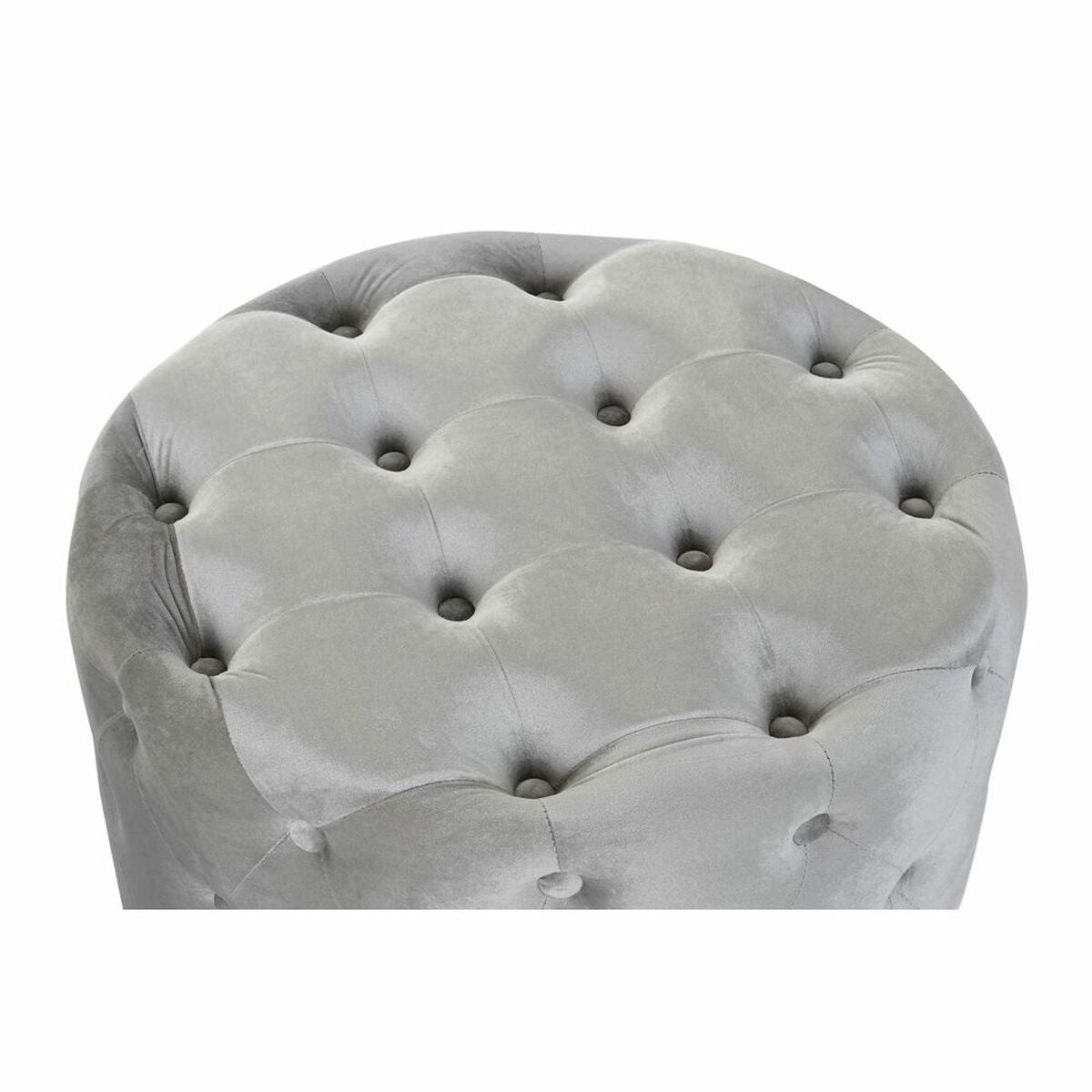 Podnožka DKD Home Decor Šedá Samet Dřevo MDF (80 x 80 x 43 cm) (58 x 58 x 37 cm) (2 ks) – obrázek 4