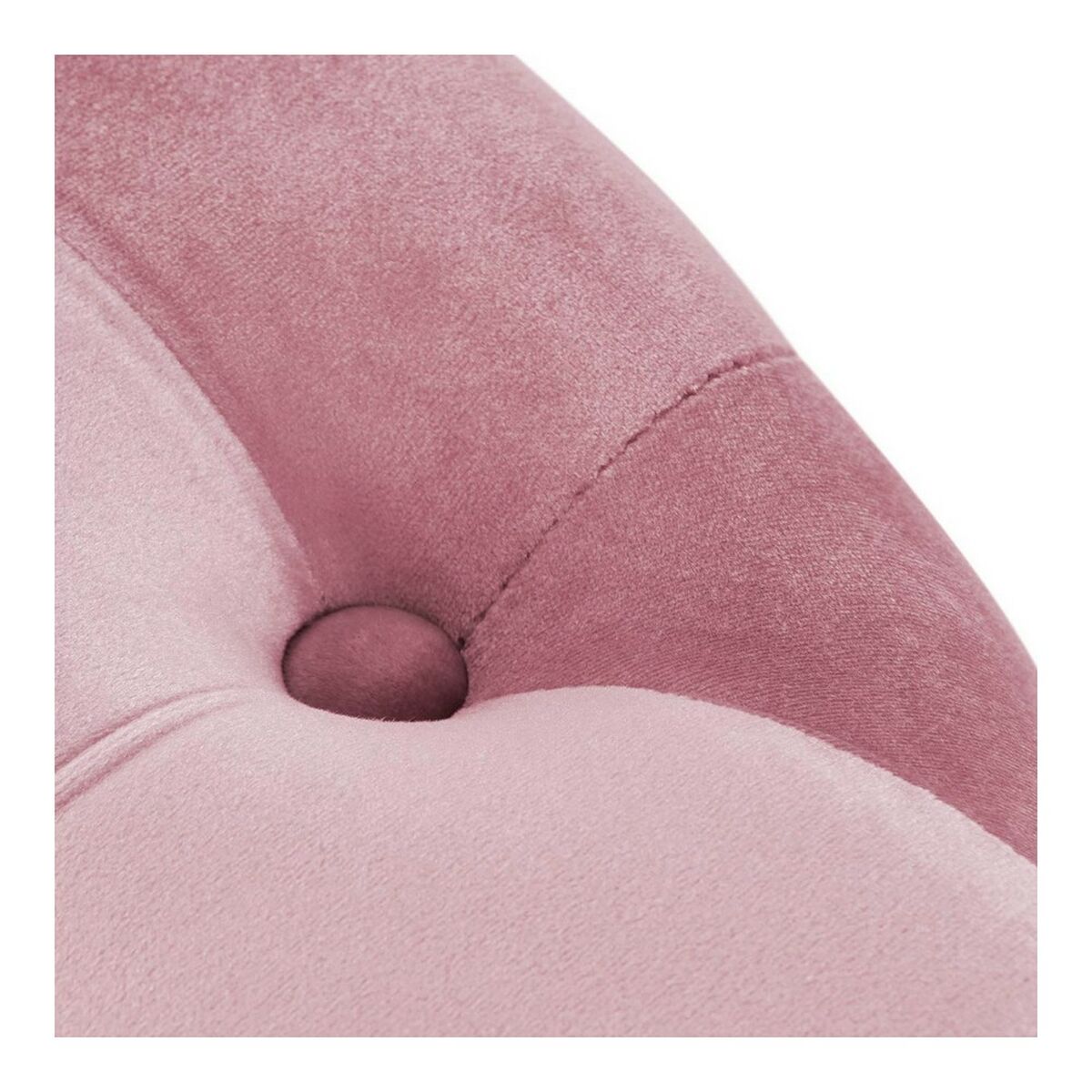 Podnožka DKD Home Decor růžový samet dřevo MDF Glam (2 ks) – obrázek 4