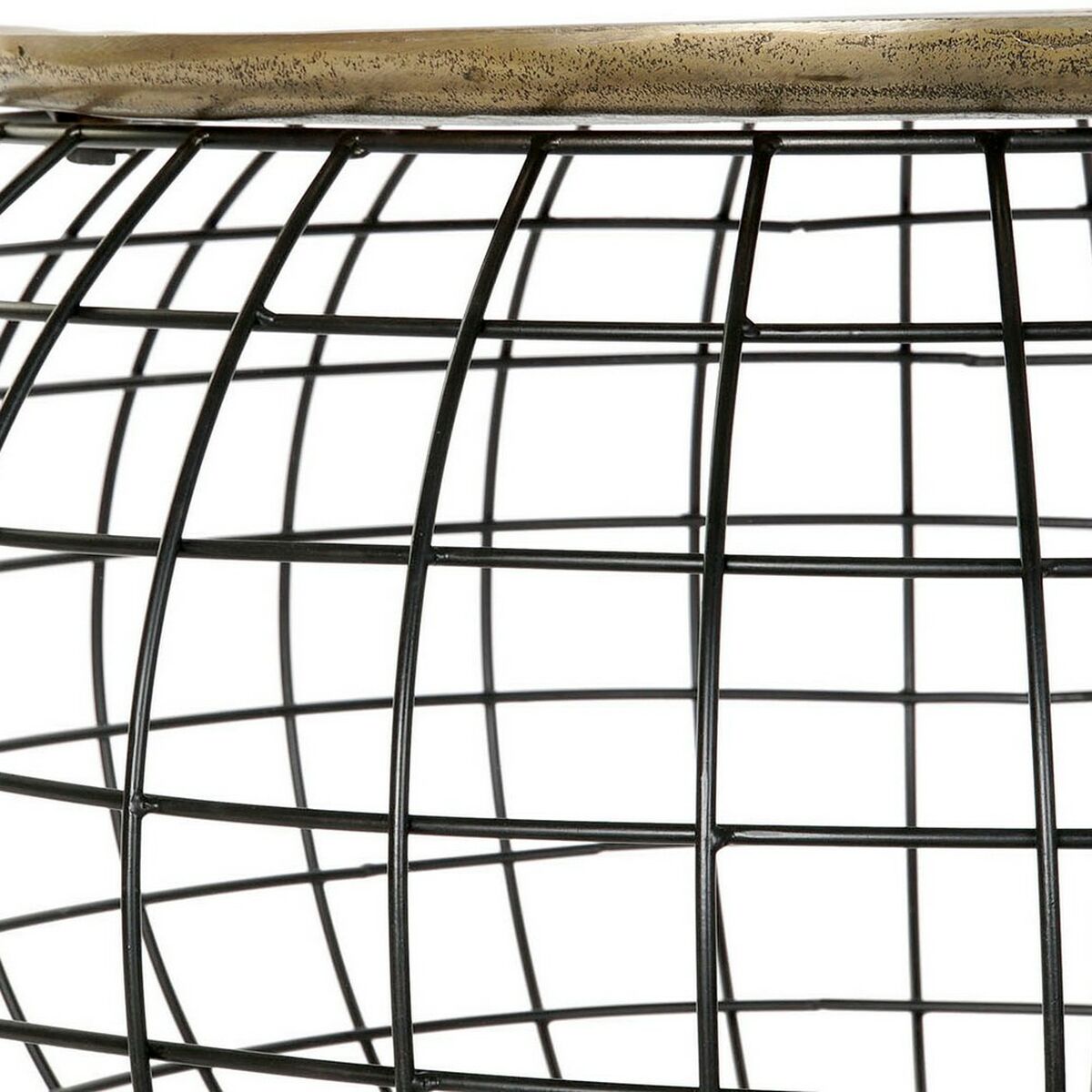 Odkládací stolek DKD Home Decor 80 x 80 x 44 cm černá zlatá hliník plast – obrázek 3