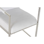 Židle DKD Home Decor polyester ocel bílá (56 x 68 x 92 cm) – obrázek 3