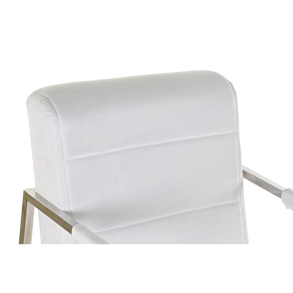 Židle DKD Home Decor polyester ocel bílá (56 x 68 x 92 cm) – obrázek 4