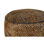 Opěrka nohou DKD Home Decor 46 x 46 x 50 cm černá hnědá leopard koloniální – obrázek 3