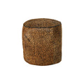 Opěrka nohou DKD Home Decor 46 x 46 x 50 cm černá hnědá leopard koloniální