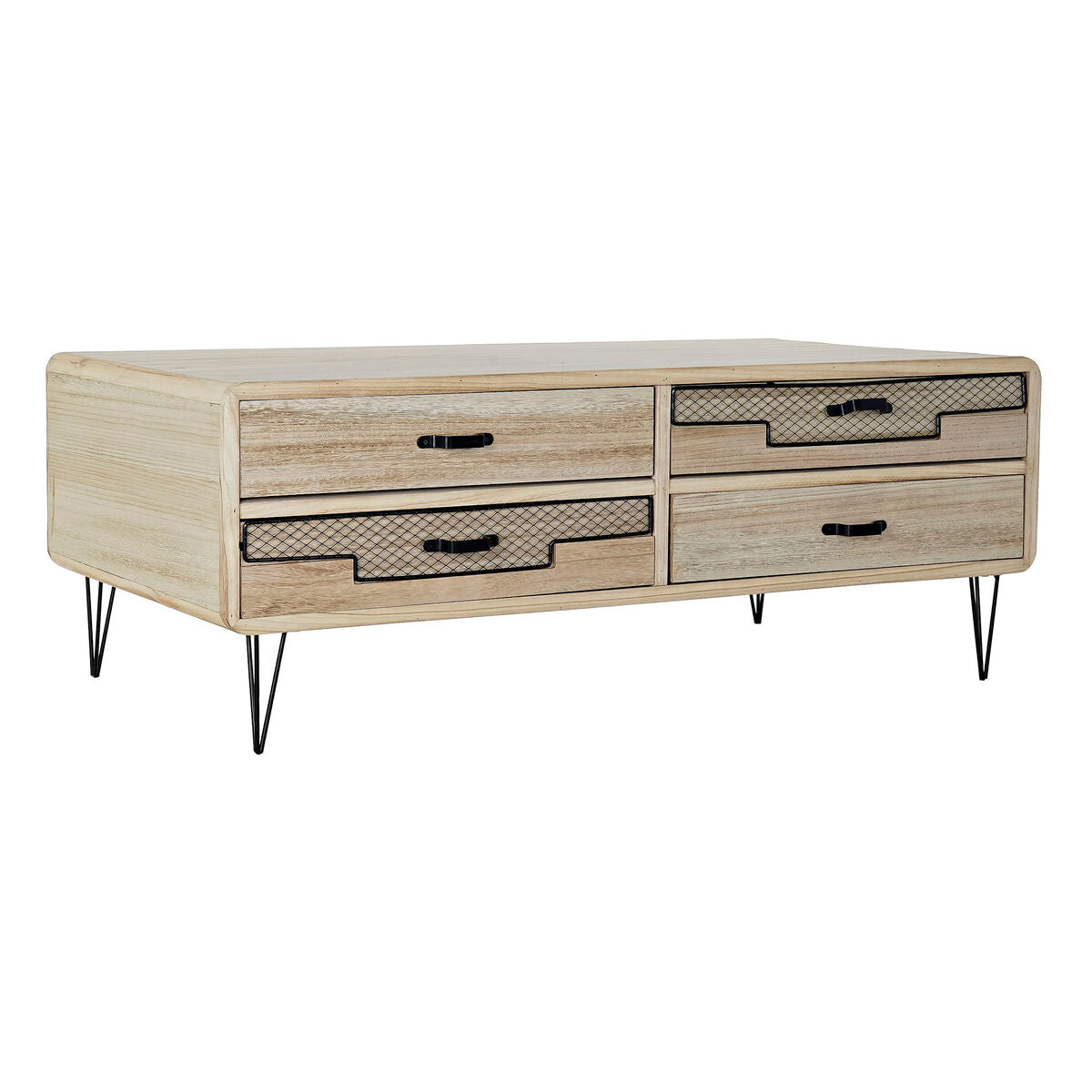 TV stolek DKD Home Decor kovové paulovniové dřevo (115 x 61 x 43 cm)