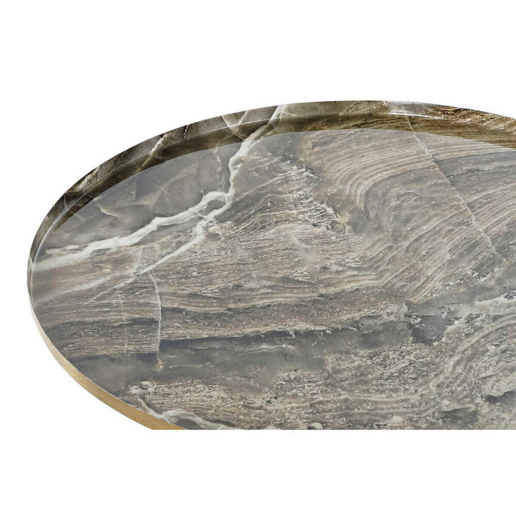 Malý odkládací stolek DKD Home Decor hnědý zlatý 51 x 51 x 51 cm – obrázek 4