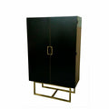 Skříň DKD Home Decor 110 x 50 x 180 cm černá kov topol