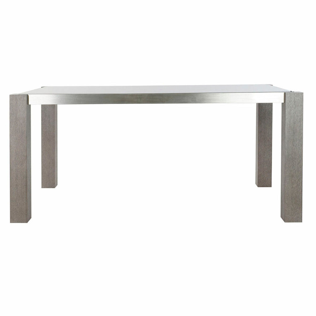 Jídelní stůl DKD Home Decor Křišťál Šedá Hliník Eg Tvrzené sklo (162 x 92 x 74 cm) – obrázek 4