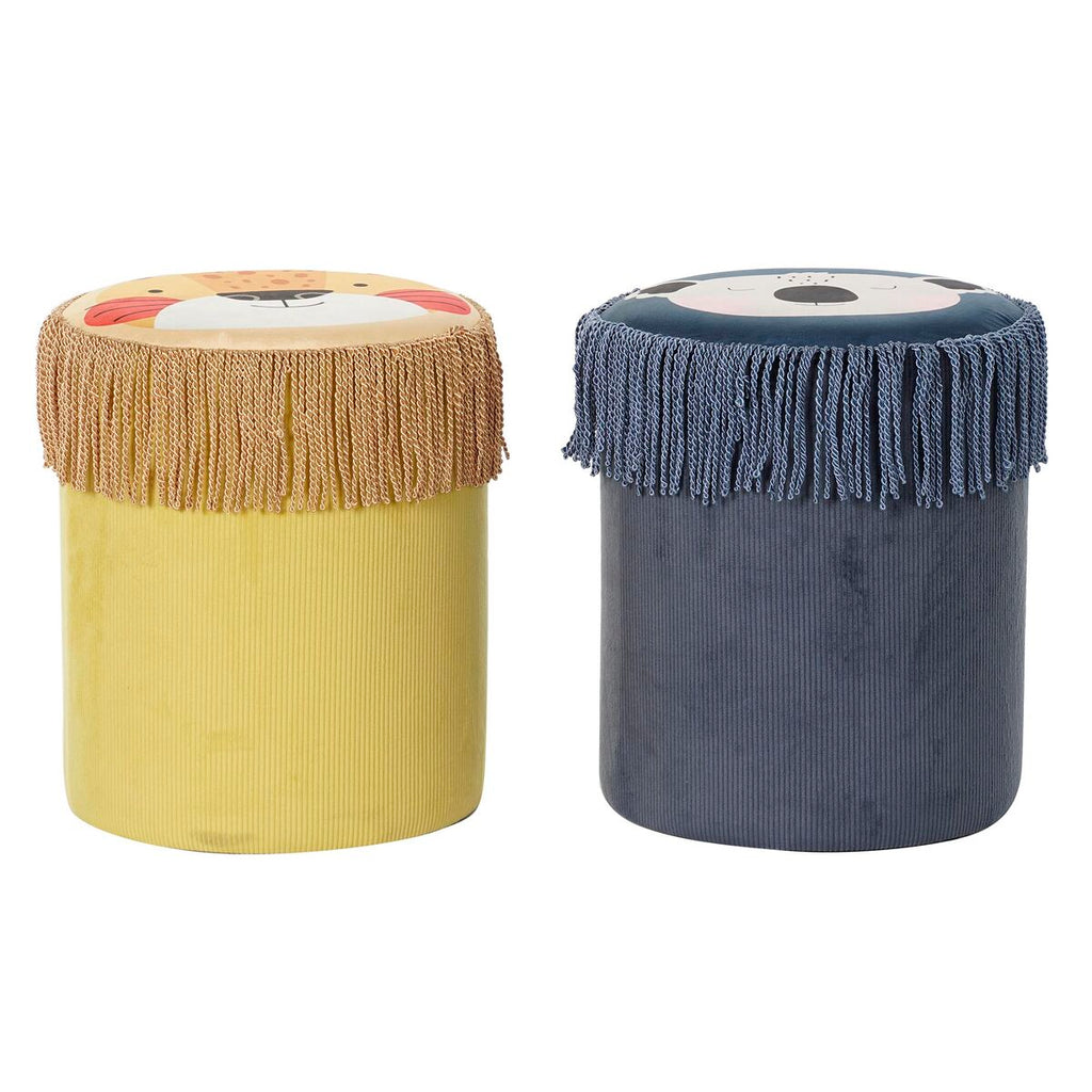 Podnožka DKD Home Decor 36x36x43 cm polyester