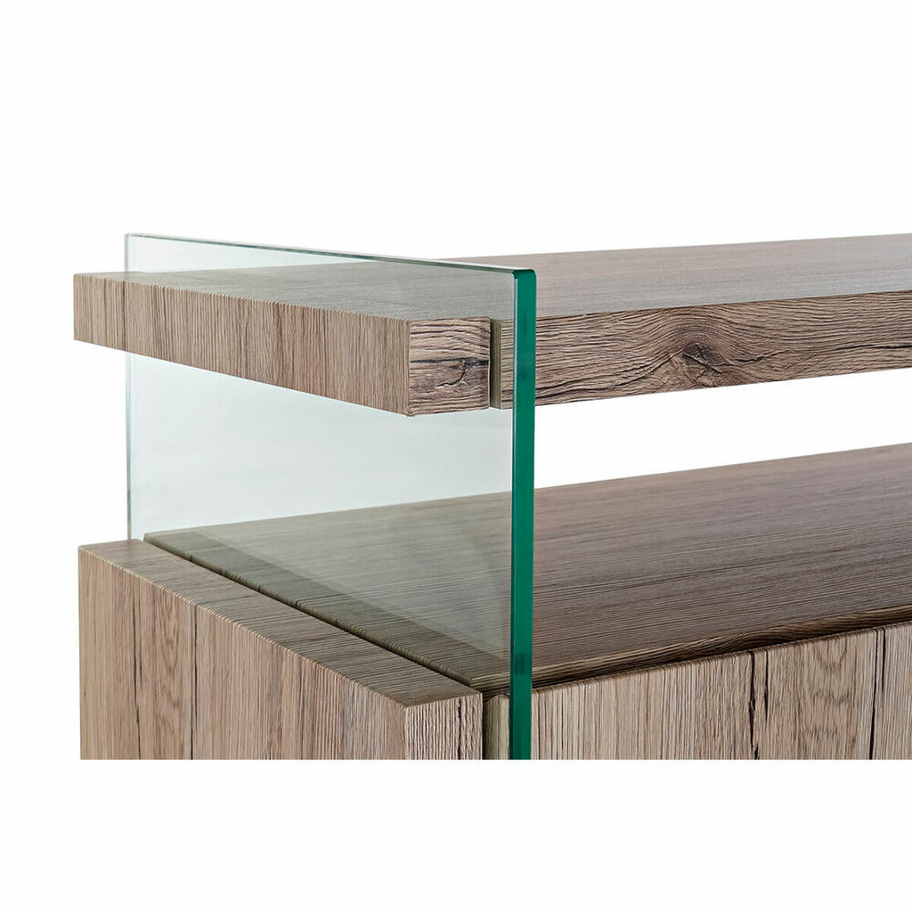 Příborník DKD Home Decor přírodní Tvrzené sklo Dřevo MDF 120 x 44 x 120 cm – obrázek 8