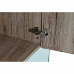 Příborník DKD Home Decor přírodní Tvrzené sklo Dřevo MDF 120 x 44 x 120 cm – obrázek 4