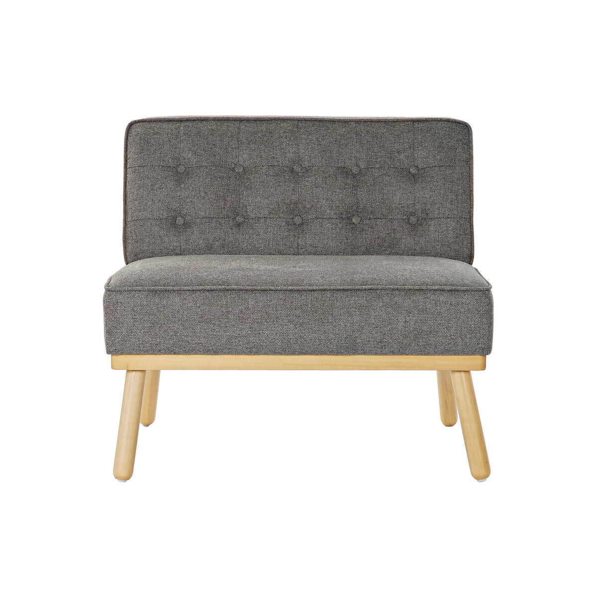 Křeslo DKD Home Decor 80 x 66 x 72 cm jedlové dřevo hnědá tmavě šedá – obrázek 5