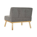 Křeslo DKD Home Decor 80 x 66 x 72 cm jedlové dřevo hnědá tmavě šedá – obrázek 6