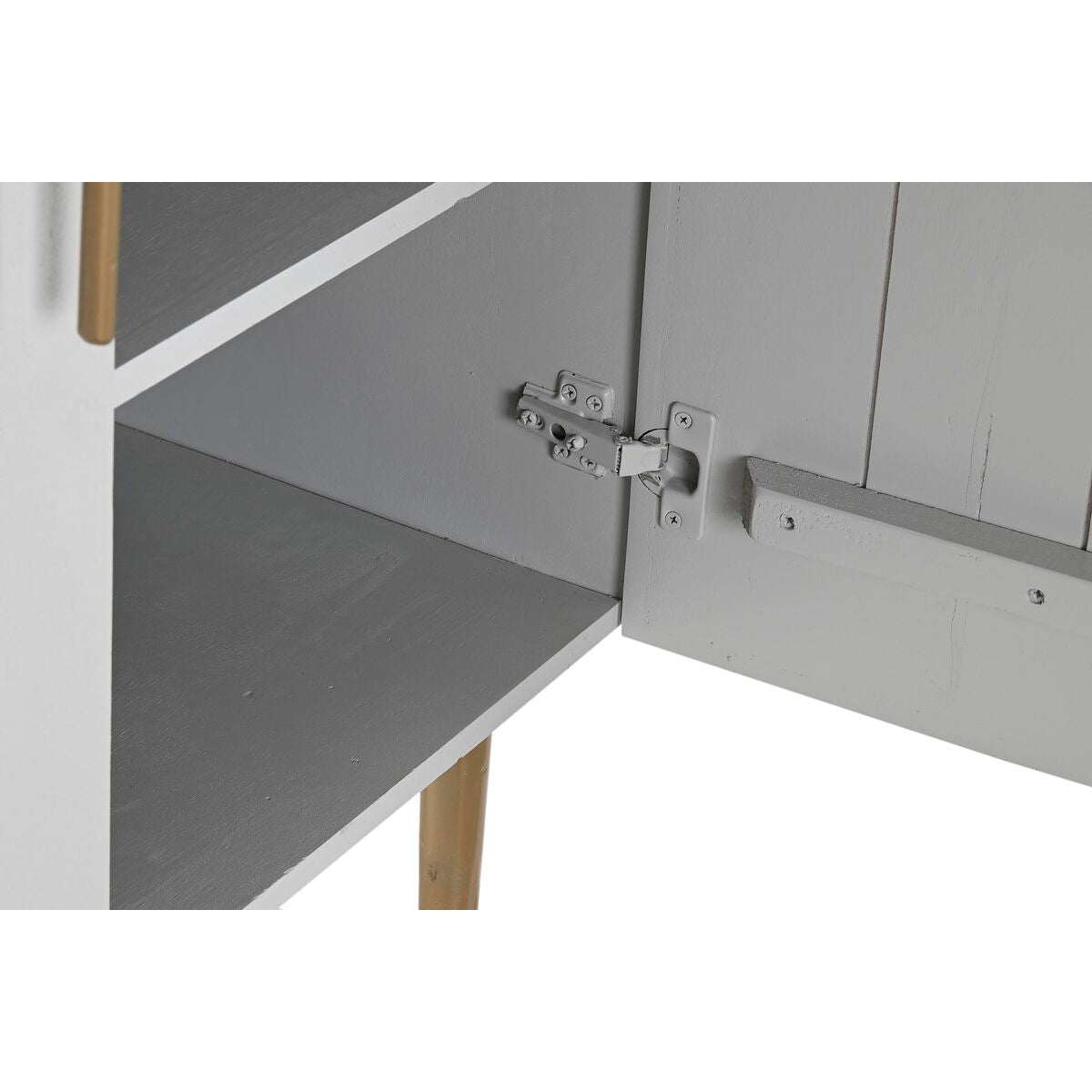 Skříňka DKD Home Decor bílá zlatá železná mangové dřevo 85 x 45 x 110 cm BAR – obrázek 5