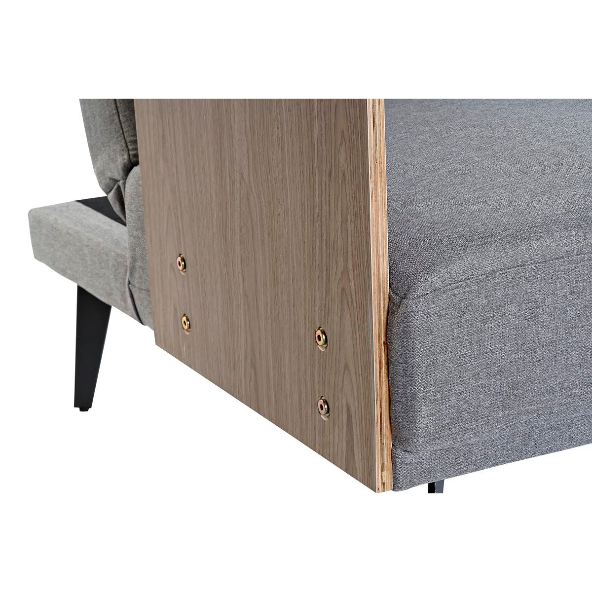 Rozkládací pohovka DKD Home Decor Hnědá Šedá Kov Urban 203 x 87 x 81 cm – obrázek 3