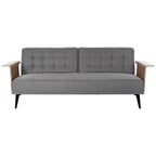 Rozkládací pohovka DKD Home Decor Hnědá Šedá Kov Urban 203 x 87 x 81 cm