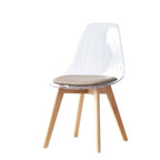 Jídelní židle DKD Home Decor béžová dřevo polykarbonát 54 x 47 x 81 cm