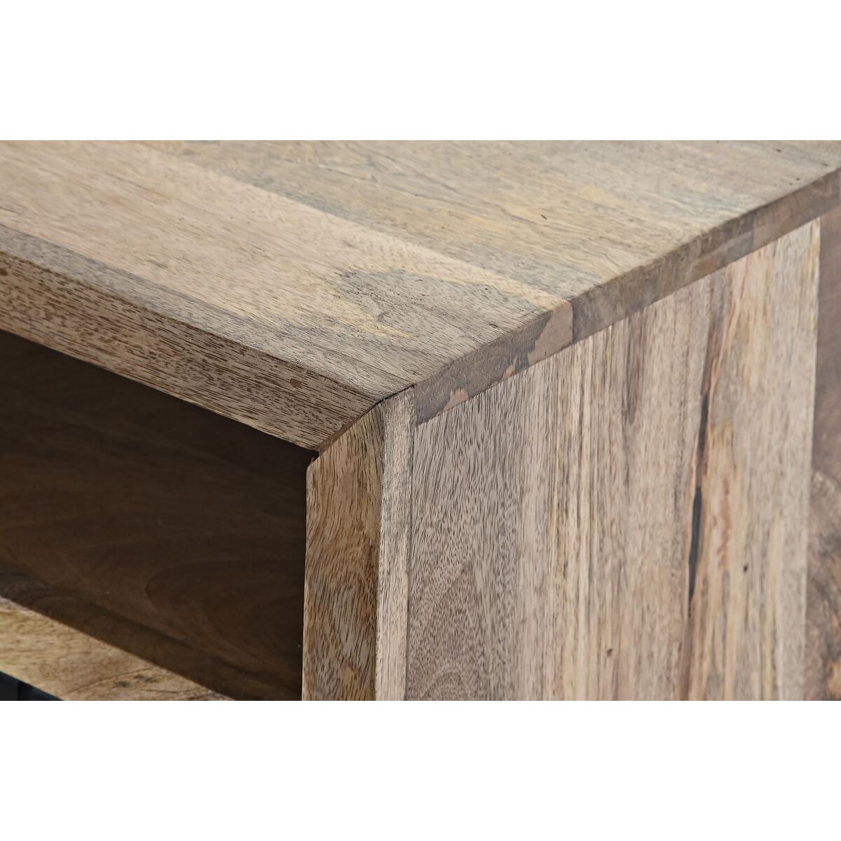 Stolní dekorace DKD Home Decor černá světle hnědá kov mangové dřevo 120 x 60 x 45 cm – obrázek 2