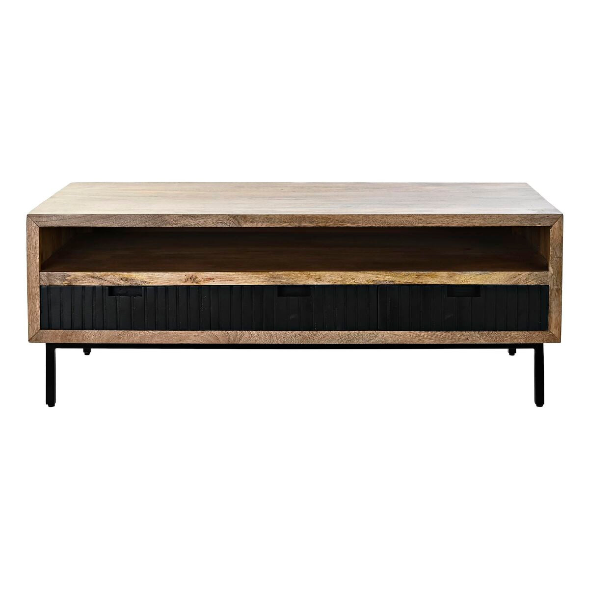 Stolní dekorace DKD Home Decor černá světle hnědá kov mangové dřevo 120 x 60 x 45 cm – obrázek 4