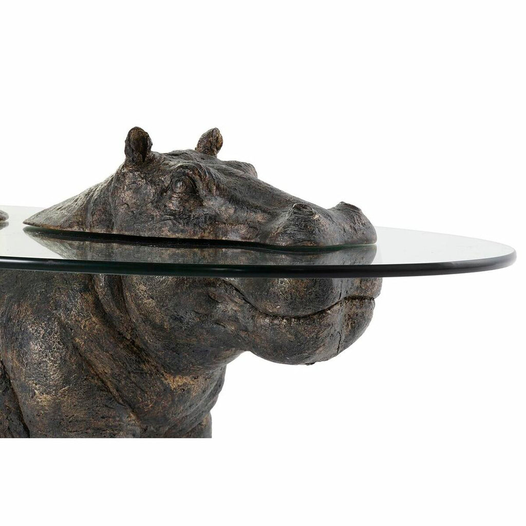 Odkládací stolek DKD Home Decor Průhledný Měděná 80 x 50 x 37 cm – obrázek 3