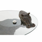 Odkládací stolek DKD Home Decor Průhledný Měděná 80 x 50 x 37 cm – obrázek 4