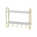 Nástěnný věšák DKD Home Decor Kov Dřevo MDF (50 x 15 x 43 cm)