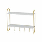 Nástěnný věšák DKD Home Decor Kov Dřevo MDF (50 x 15 x 43 cm)