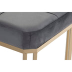 Barová stolička DKD Home Decor Šedá Kov Samet (120 x 40 x 47 cm) – obrázek 4