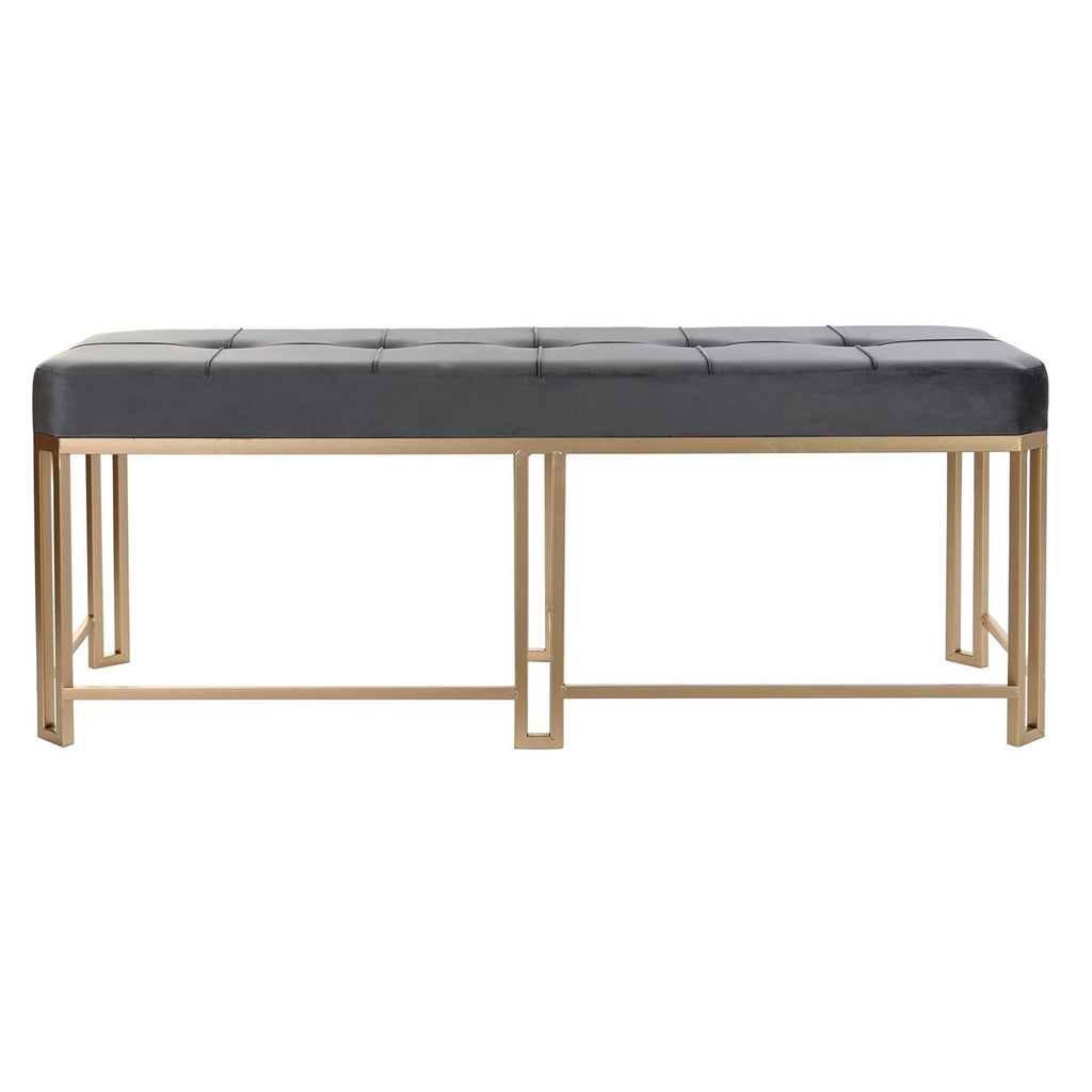 Barová stolička DKD Home Decor Šedá Kov Samet (120 x 40 x 47 cm) – obrázek 3