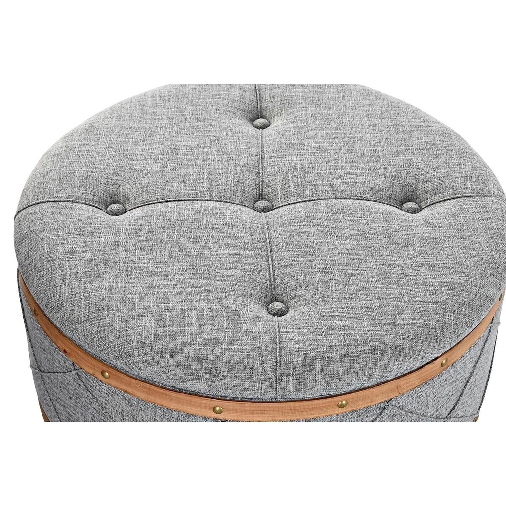 Barová židle DKD Home Decor přírodní Dřevo polyester Světle šedá (80 x 80 x 43 cm) – obrázek 2