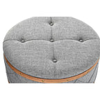 Barová židle DKD Home Decor přírodní Dřevo polyester Světle šedá (80 x 80 x 43 cm) – obrázek 2