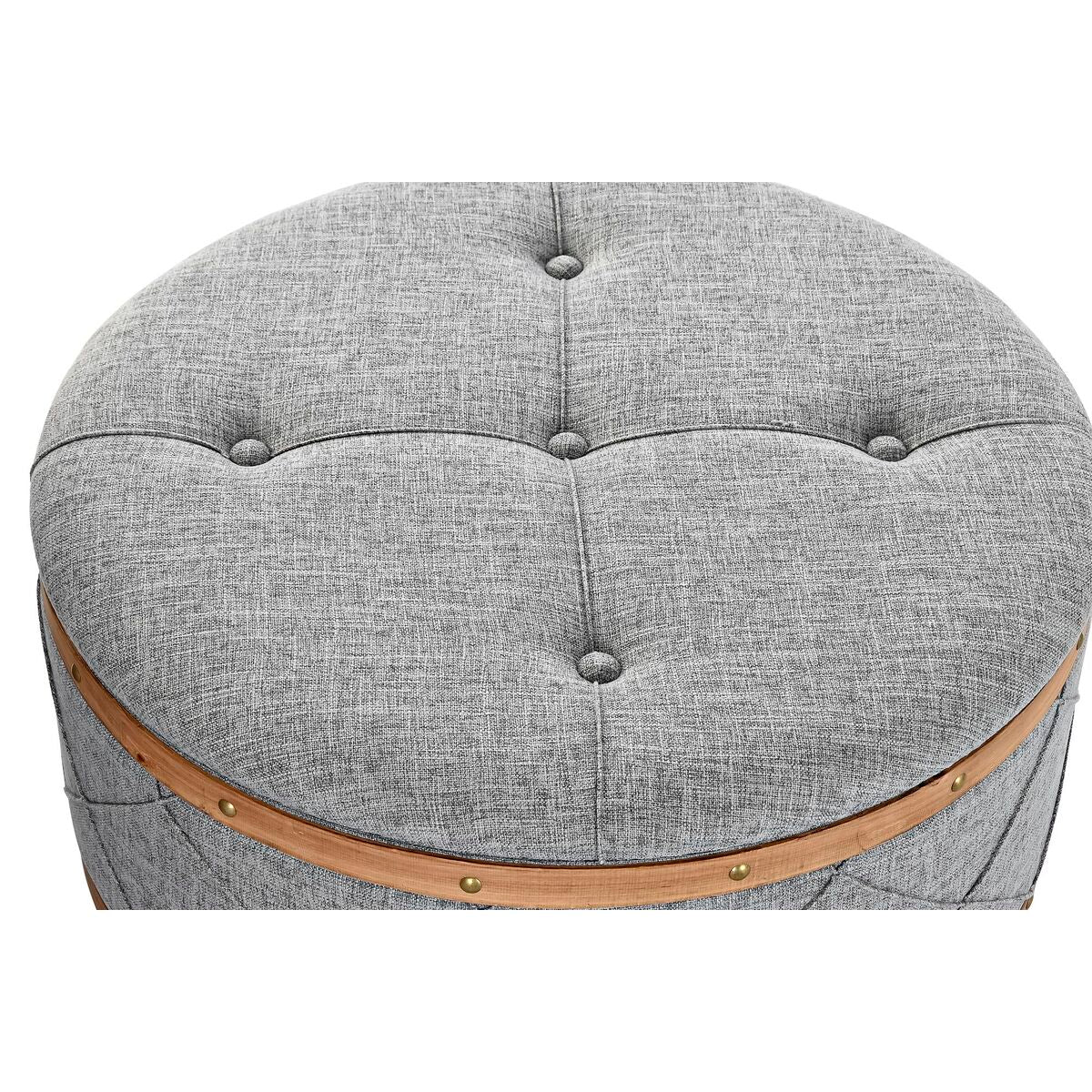 Barová židle DKD Home Decor přírodní Dřevo polyester Světle šedá (80 x 80 x 43 cm) – obrázek 2