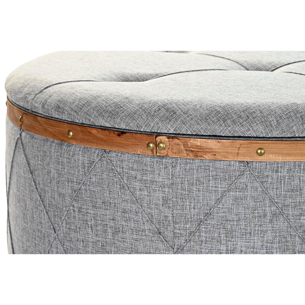 Barová židle DKD Home Decor přírodní Dřevo polyester Světle šedá (80 x 80 x 43 cm) – obrázek 4