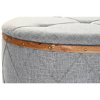 Barová židle DKD Home Decor přírodní Dřevo polyester Světle šedá (80 x 80 x 43 cm) – obrázek 4