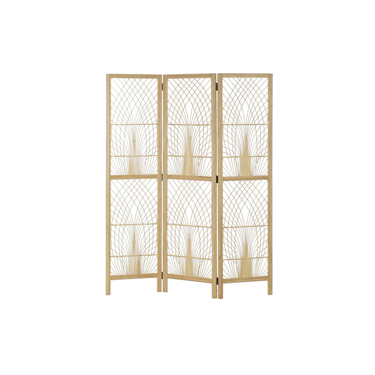 Španělská zástěna DKD Home Decor 136 x 2,5 x 180 cm kov bambus 30 x 40 cm