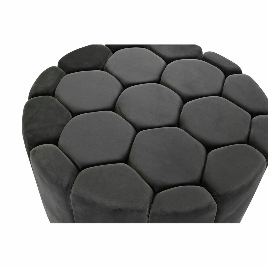 Podnožka DKD Home Decor šedá 30 % polyester (85 x 85 x 48 cm) – obrázek 3