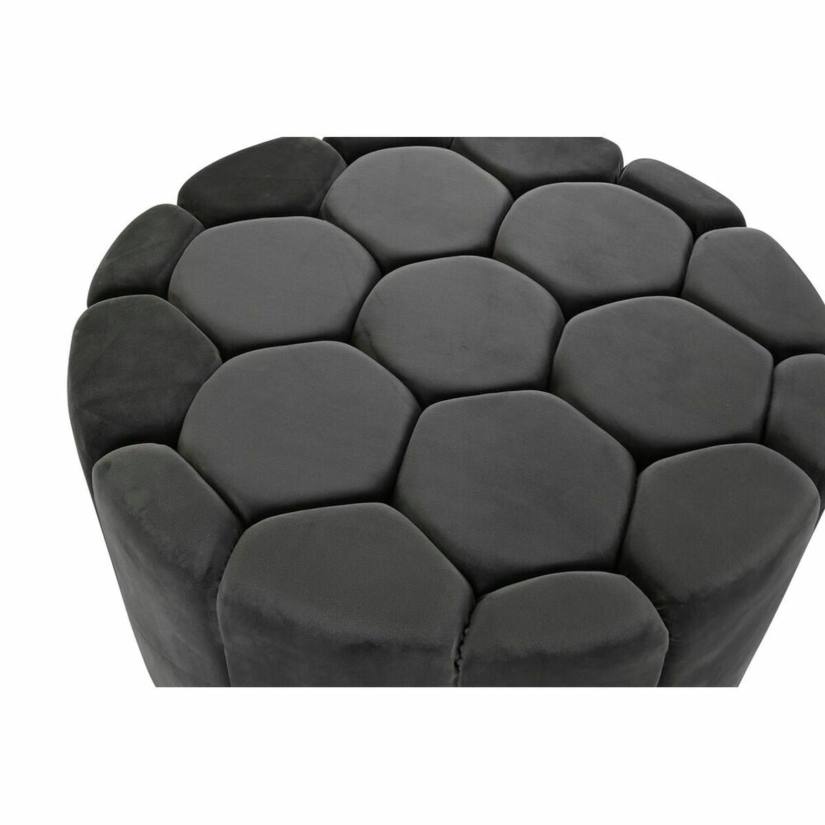 Podnožka DKD Home Decor šedá 30 % polyester (85 x 85 x 48 cm) – obrázek 3