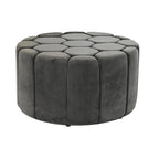 Podnožka DKD Home Decor šedá 30 % polyester (85 x 85 x 48 cm)