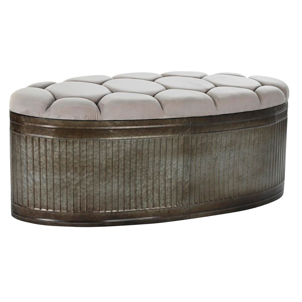Barová stolička DKD Home Decor Béžová Kov polyester Tmavě hnědá (121 x 44 x 47,5 cm)