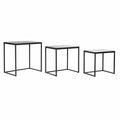 Sada 3 stolků DKD Home Decor Černá 58 x 36,5 x 53,5 cm