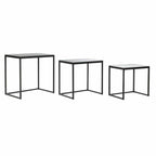 Sada 3 stolků DKD Home Decor Černá 58 x 36,5 x 53,5 cm