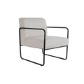 Křeslo DKD Home Decor černé polyester bílé železo (64 x 74 x 79 cm)