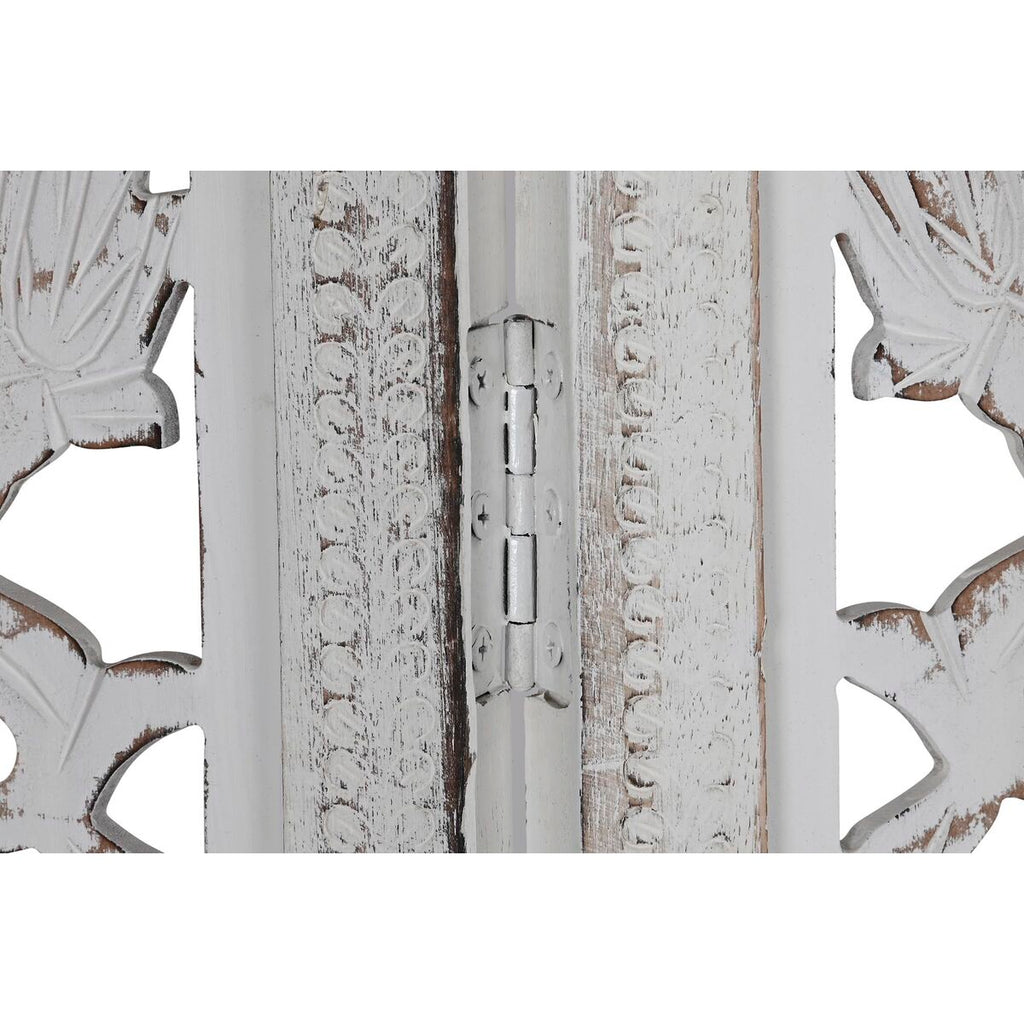 Španělská zástěna DKD Home Decor bílá mangové dřevo MDF 150 x 2 x 180 cm 186x54x10.5 cm bílá – obrázek 5