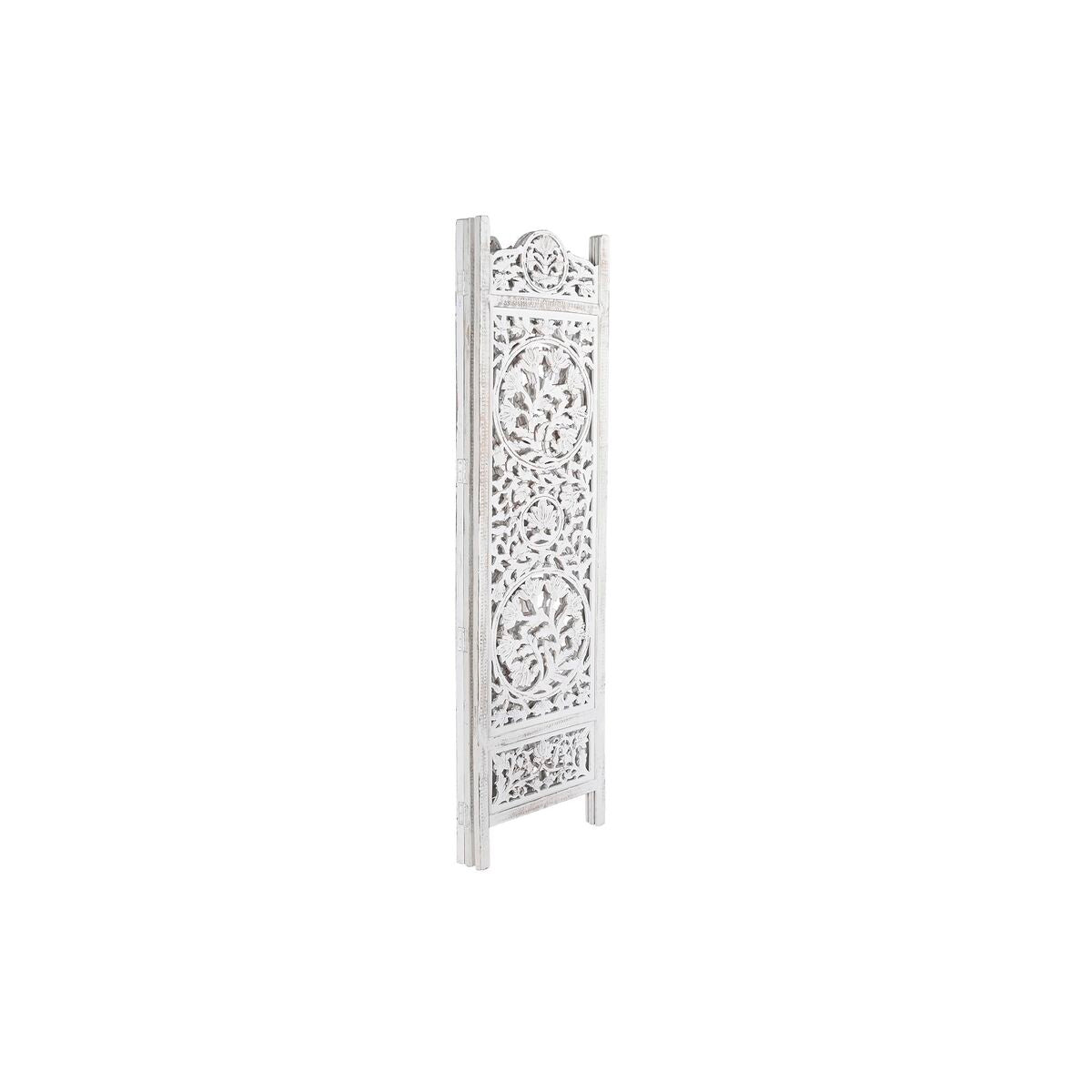 Španělská zástěna DKD Home Decor bílá mangové dřevo MDF 150 x 2 x 180 cm 186x54x10.5 cm bílá – obrázek 3