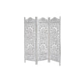 Španělská zástěna DKD Home Decor bílá mangové dřevo MDF 150 x 2 x 180 cm 186x54x10.5 cm bílá