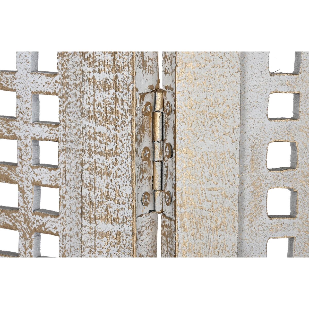 Španělská zástěna DKD Home Decor bílá mangové dřevo MDF 150 x 2 x 180 cm 186x54x10.5 cm bílá – obrázek 2